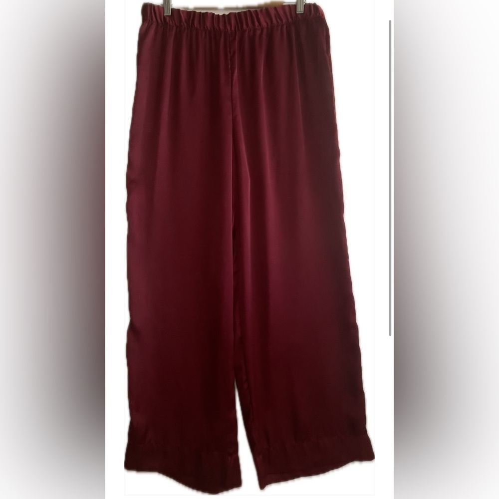 New AX Women’s Elastic Waist Pants by Exchange Armani with Tags - Satin-Finish